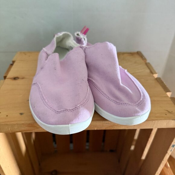 Vionic Beach Size 8 Rose Pink Malibu Canvas Lifestyle Flats Slip On Comfort Shoe - Picture 2 of 15